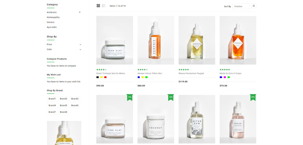Category page