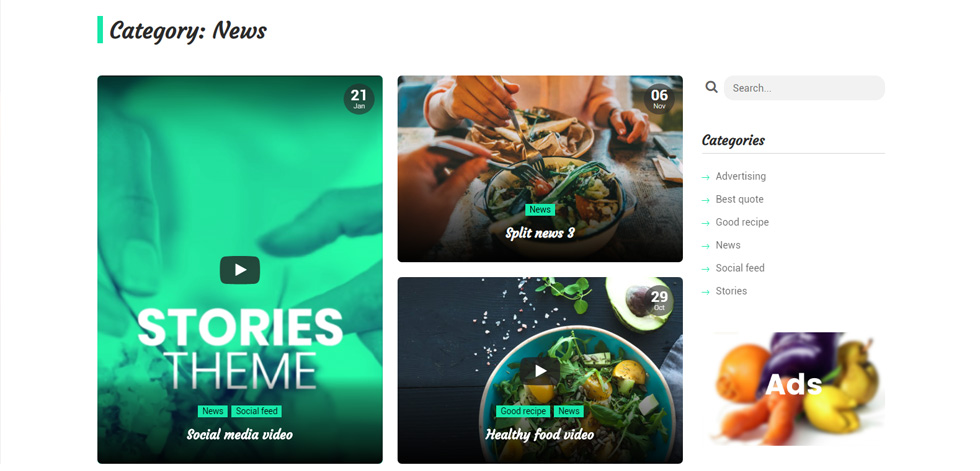 Category page