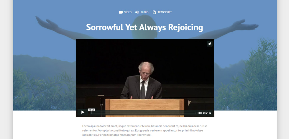 Single sermon
