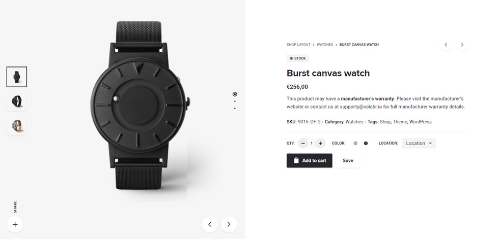 Product page
