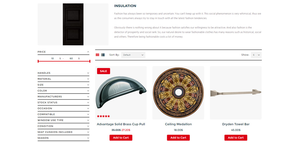 Category page