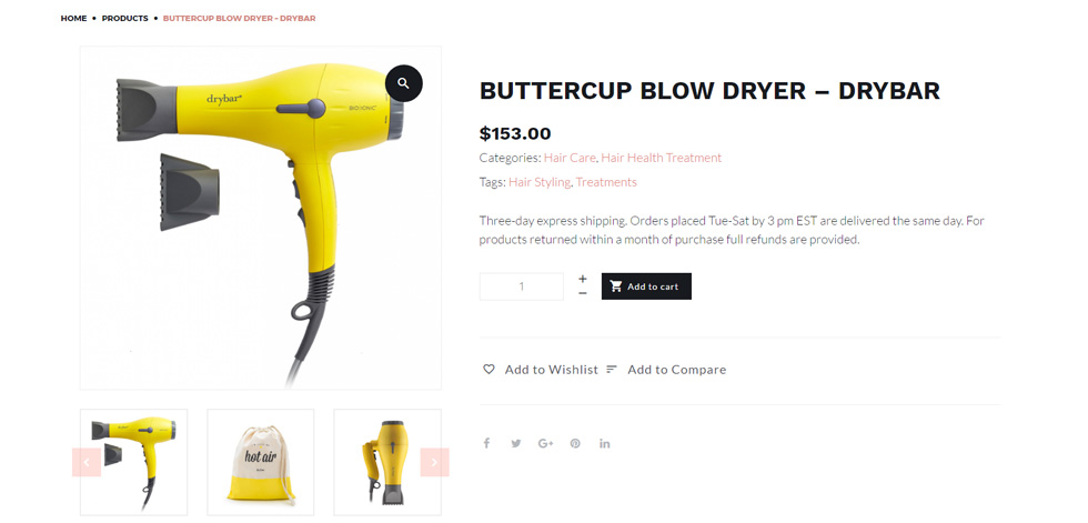 Product page