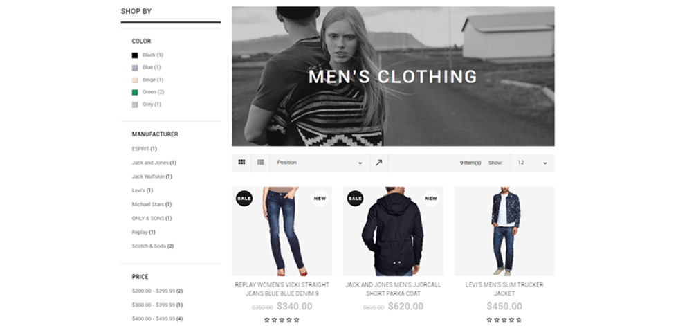 Category page