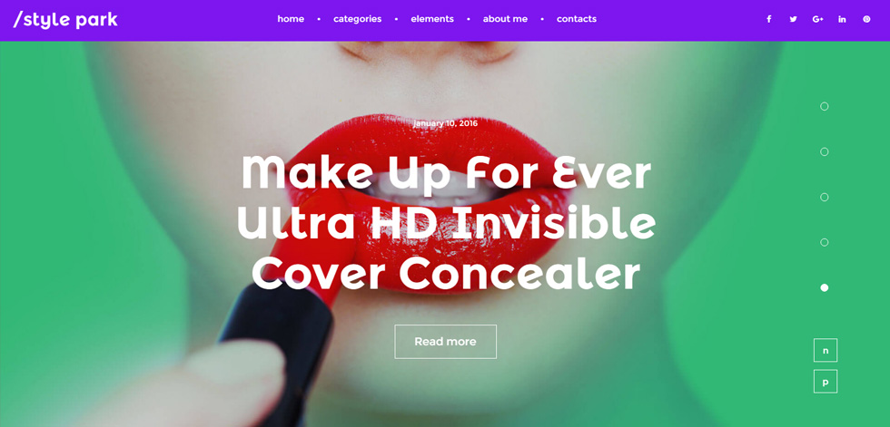 Home page