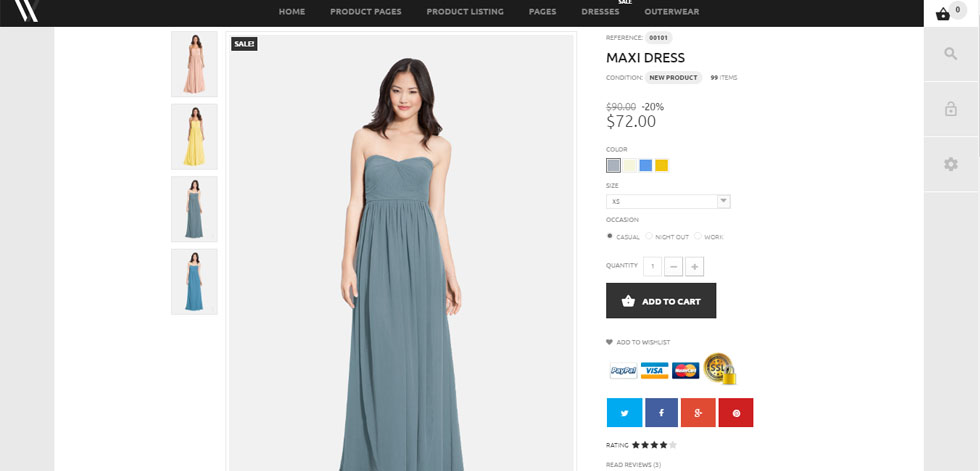 Product page