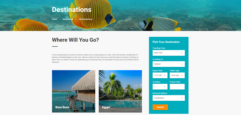 Destinations