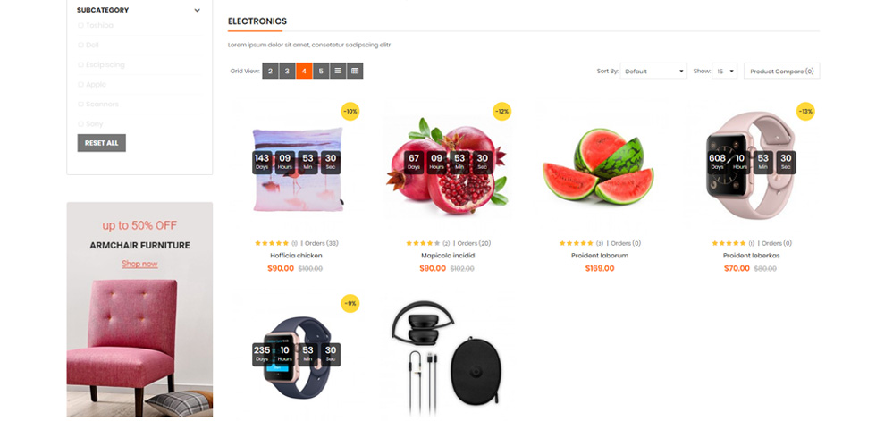 Category page