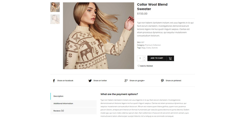 Product page