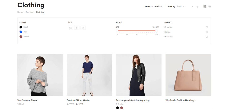 Category page