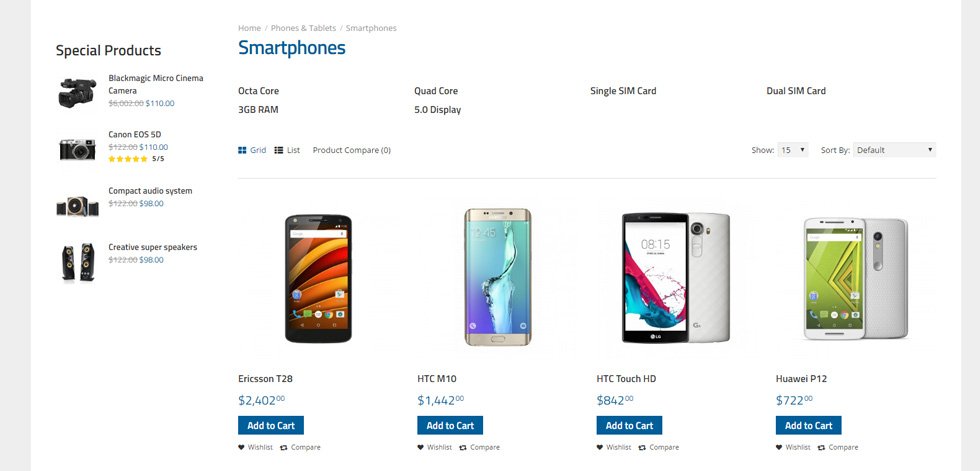 Category page