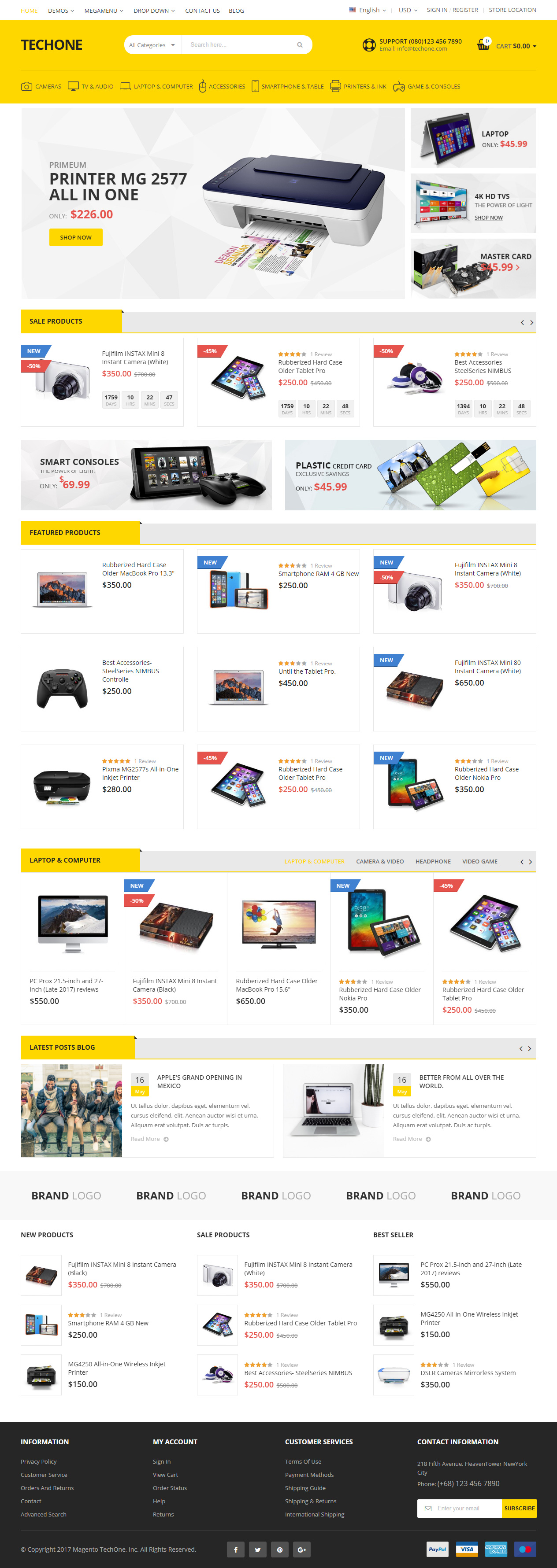 Techone Magento Electronics Themes