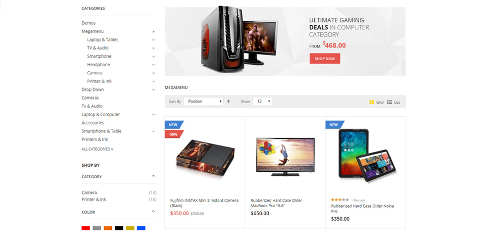 Category page