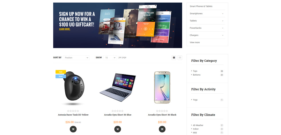 Category page