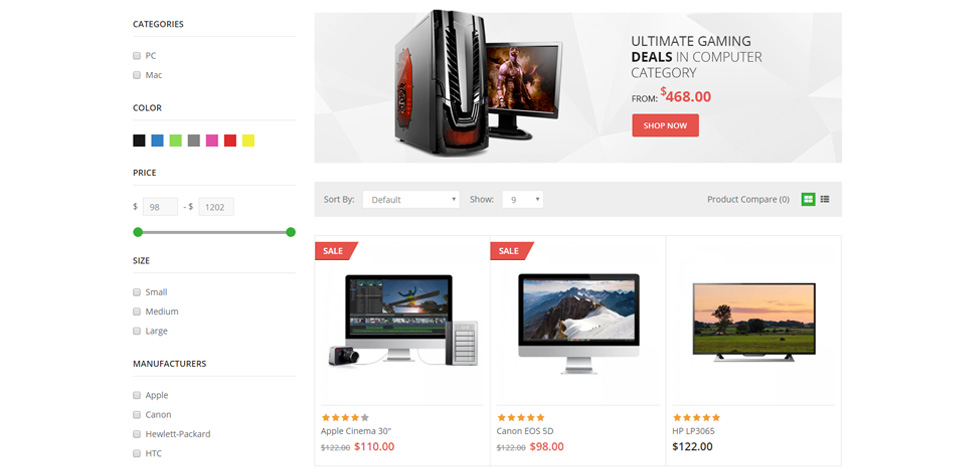 Category page