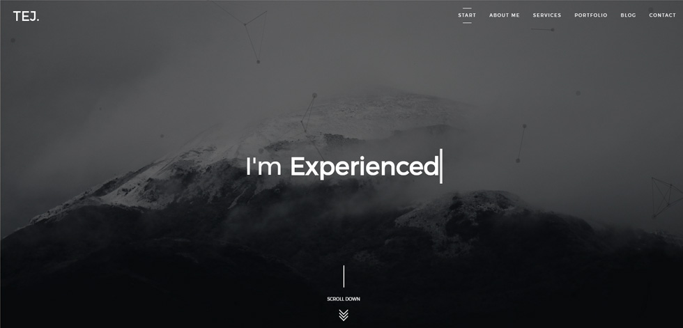 Welcome screen