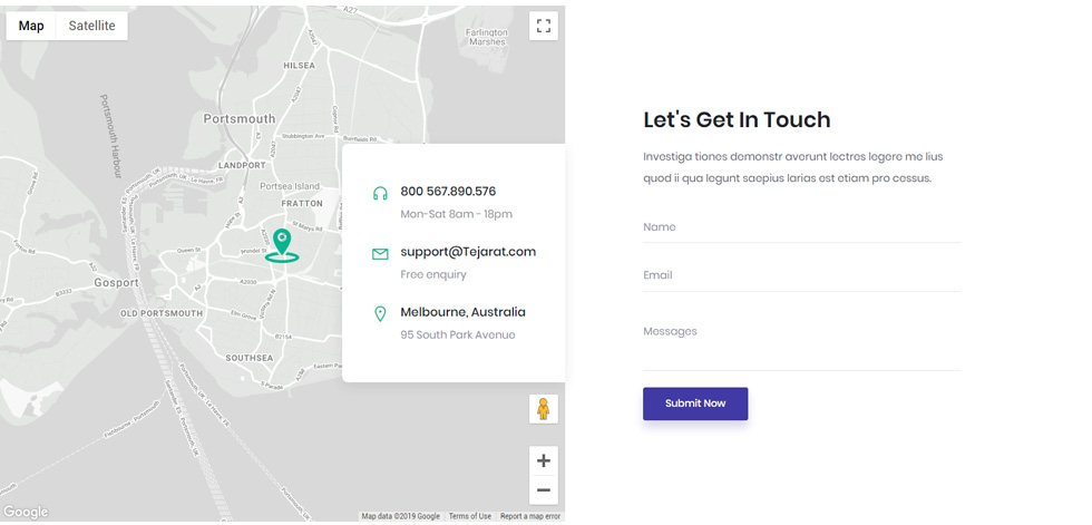 Contact page