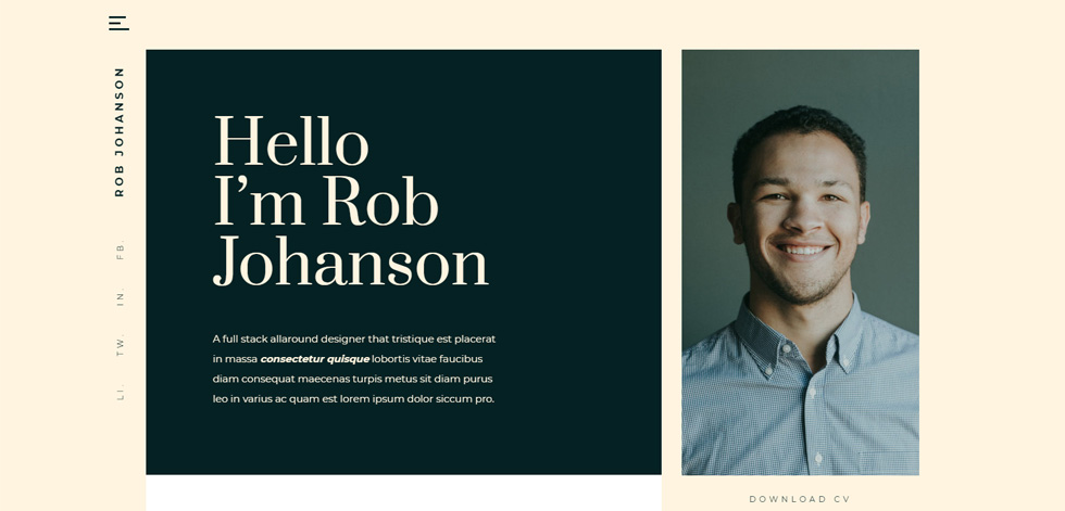 Welcome screen
