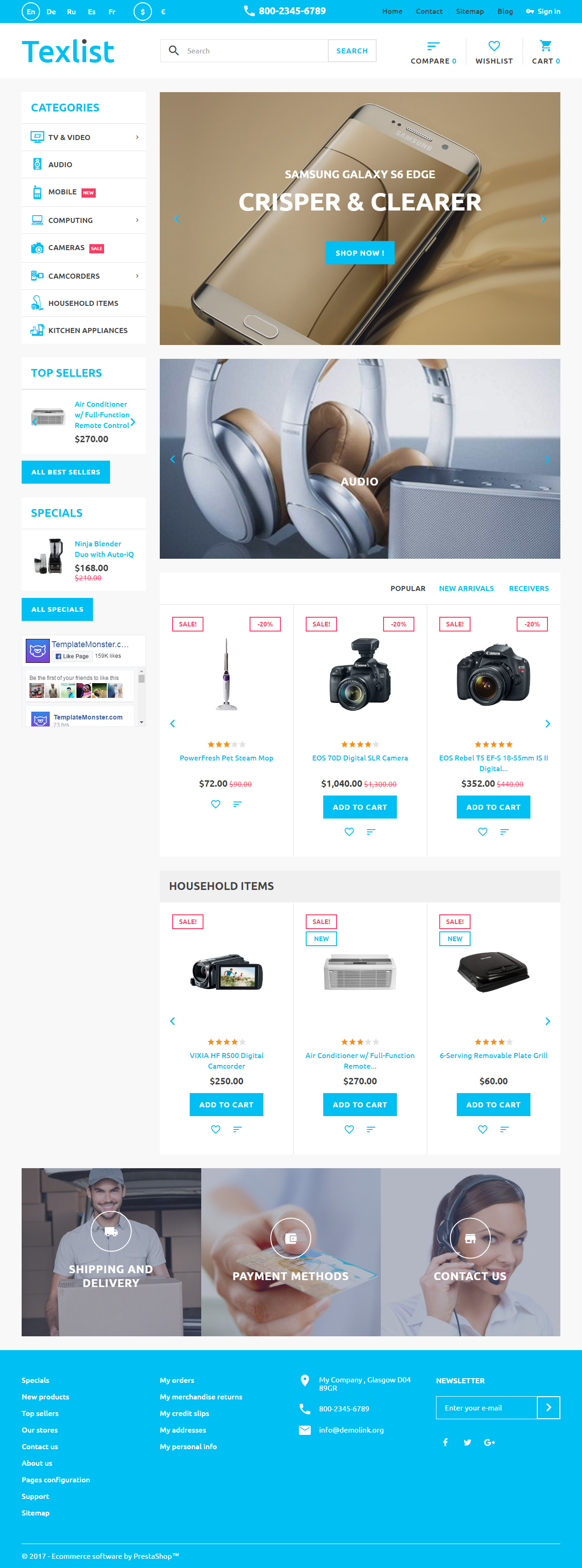 Texlist Electronics Prestashop Theme