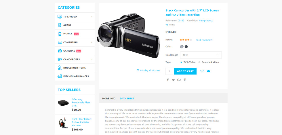 Product page