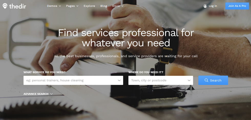Home page