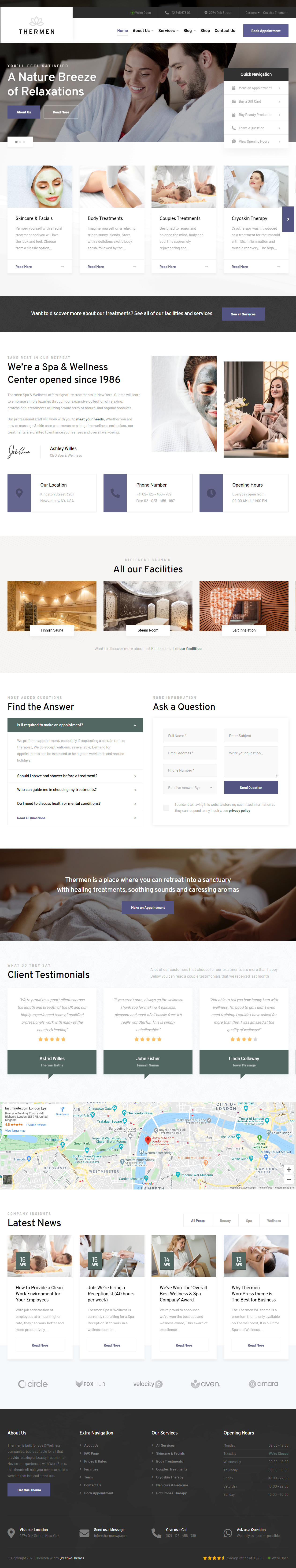 Thermen WordPress Spa and Beauty Salon Theme