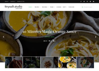 Best Food Recipes WordPress Themes 2021