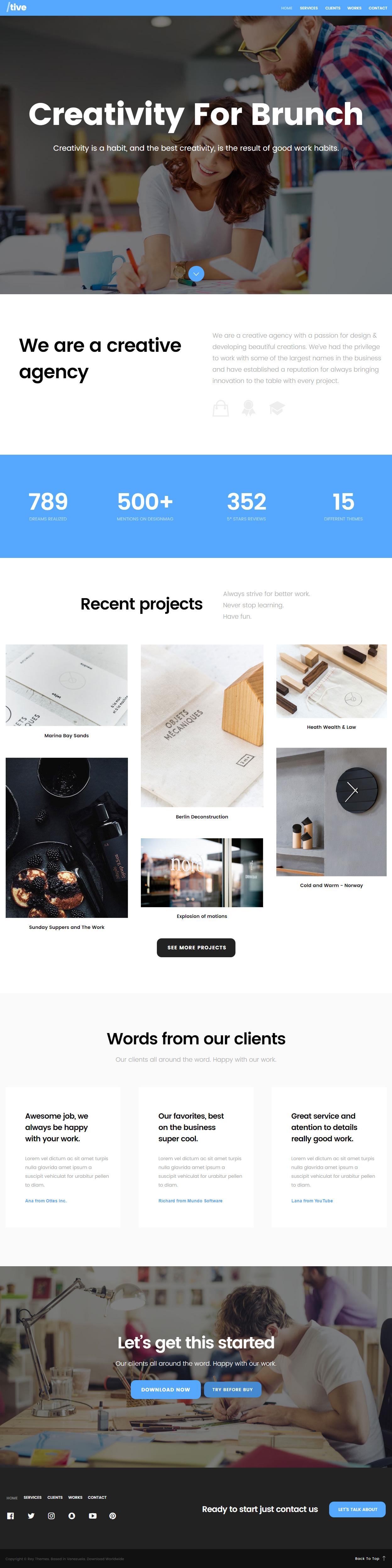 Tive Muse Mobile App Landing Page Template