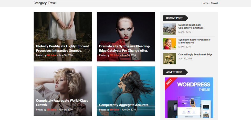 Category page