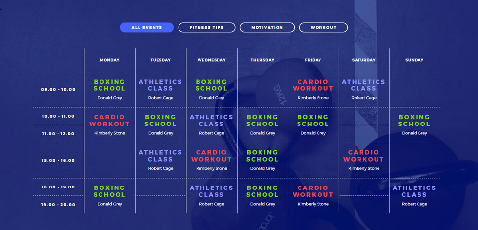 Timetable