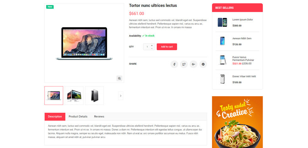 Product page