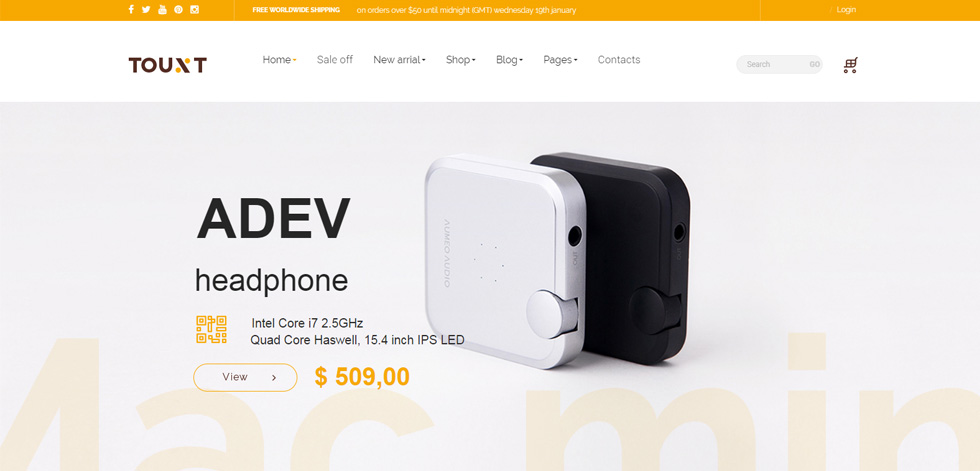 Home page