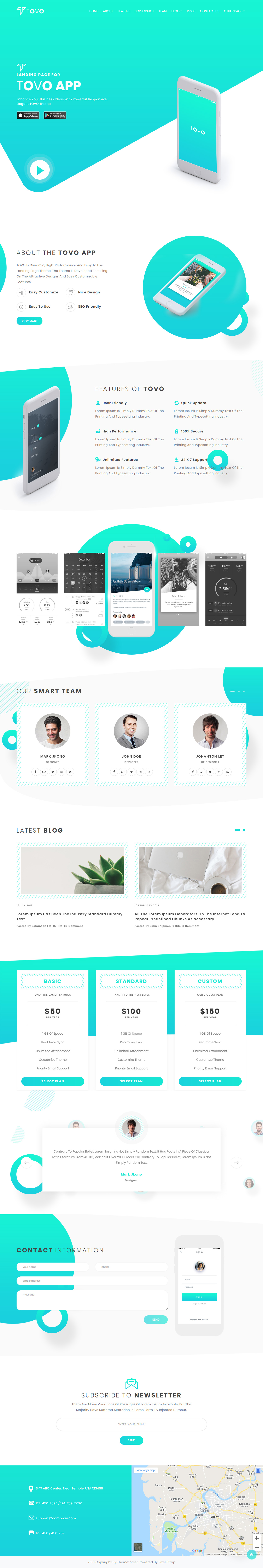 Tovo HTML5 Mobile App Template
