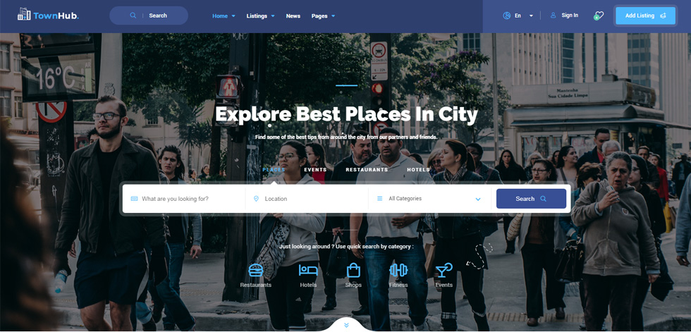 Home page