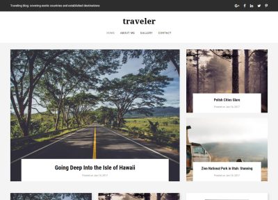 Latest Drupal Travel Blog Themes 2018