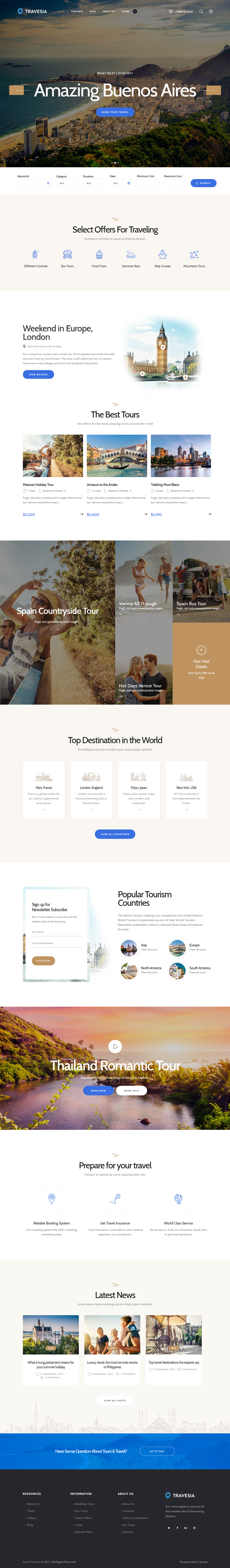 Travesia WordPress Travel Theme