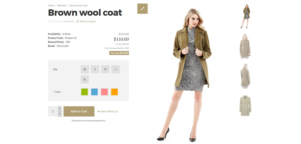 Product page