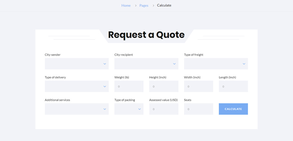 Cost calculator