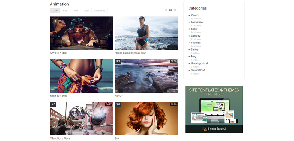 Category page