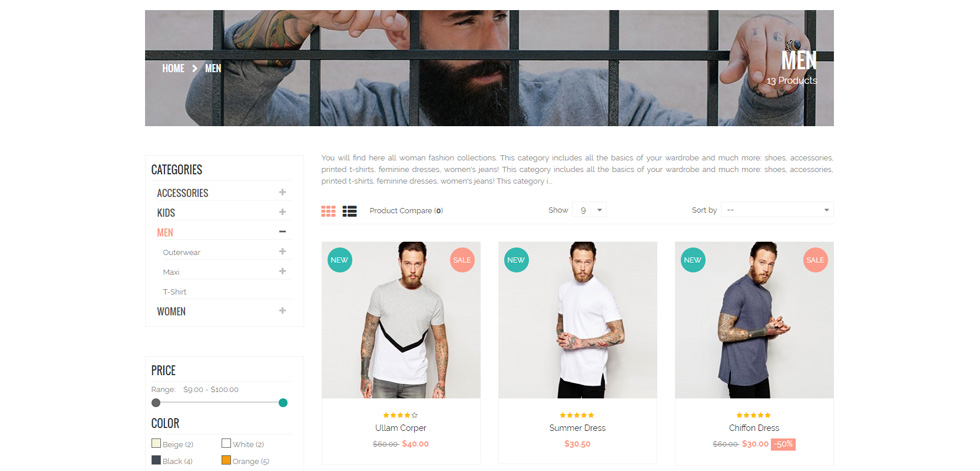 Category page
