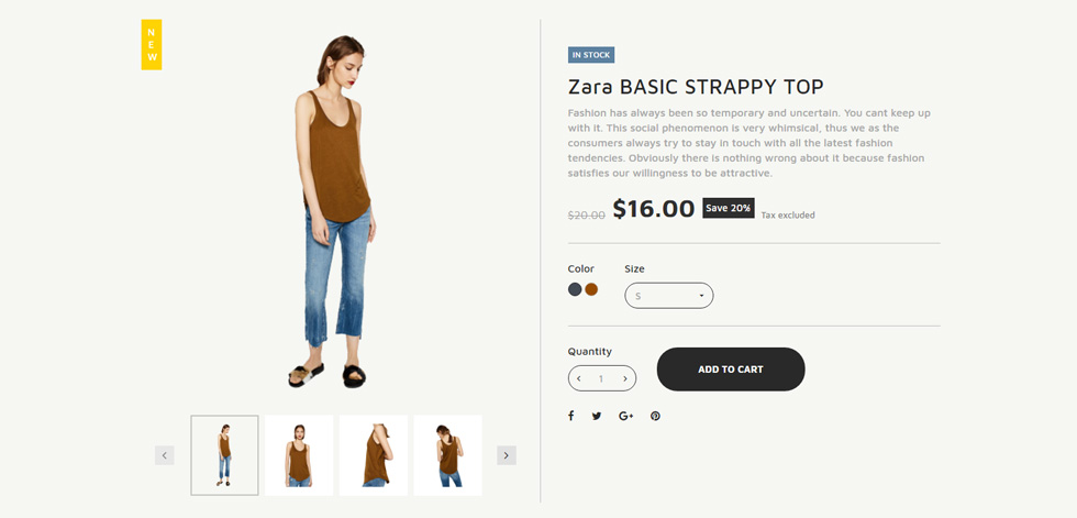 Product page