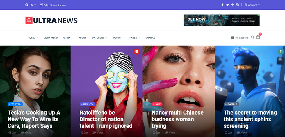 Home page