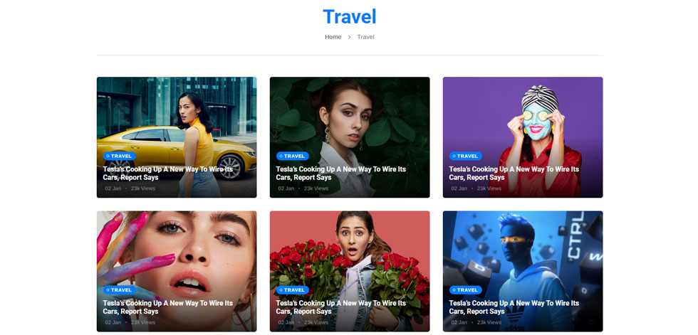 Category page