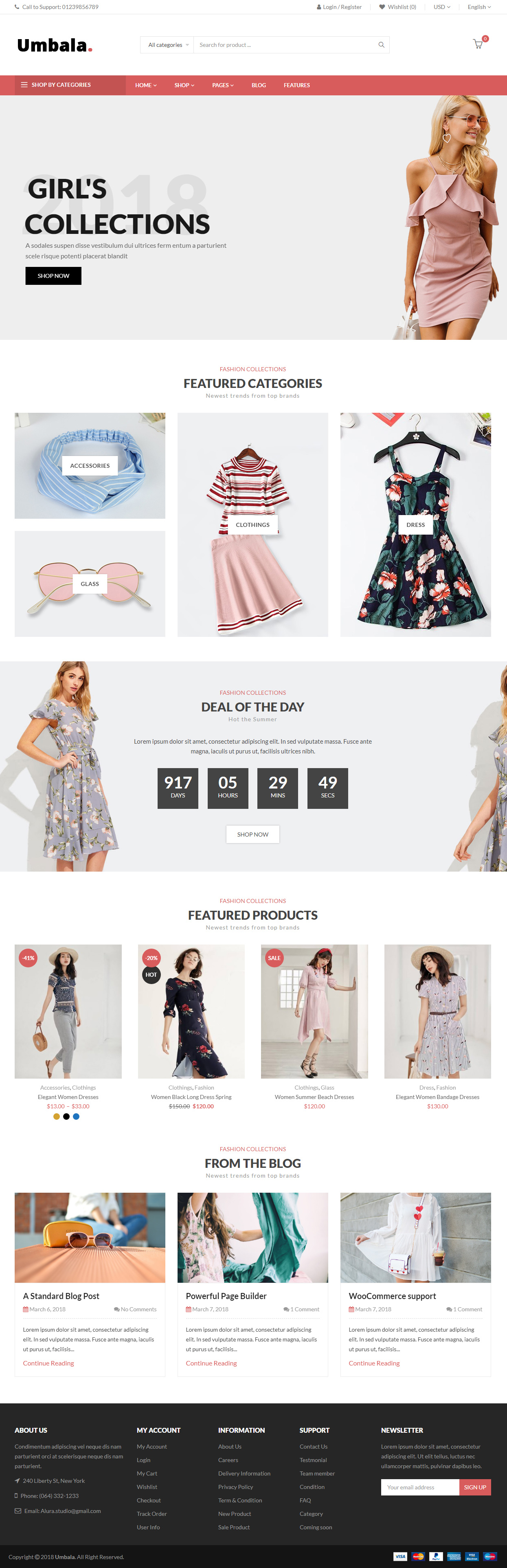 Umbala WordPress Minimalist Themes