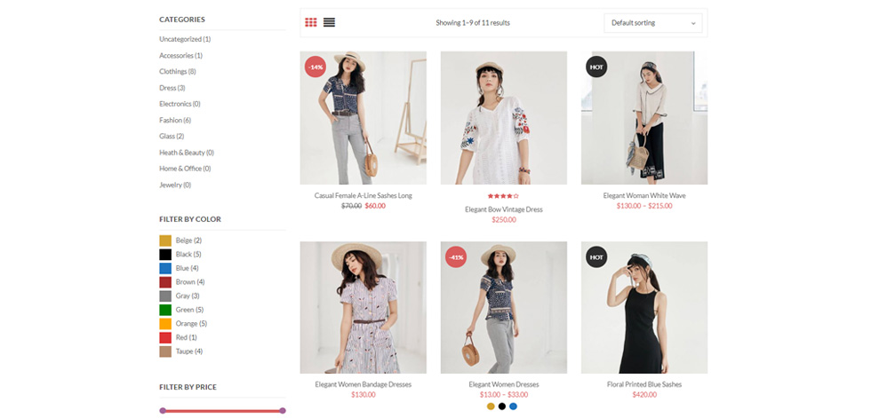 Category page