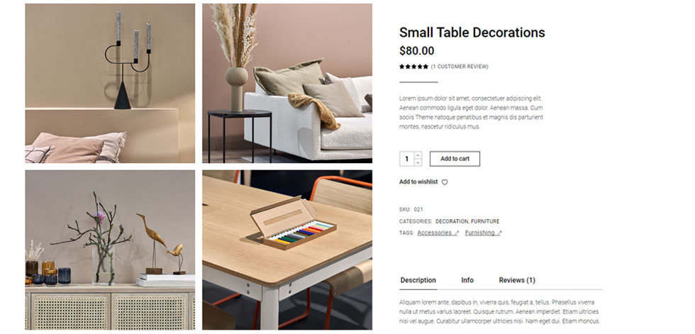 Product page