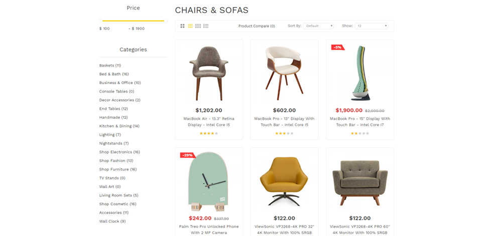 Category page