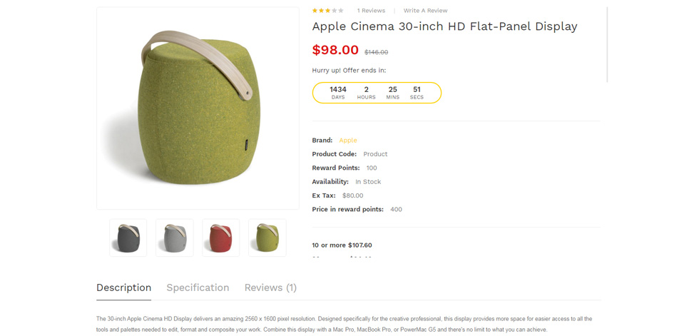 Product page