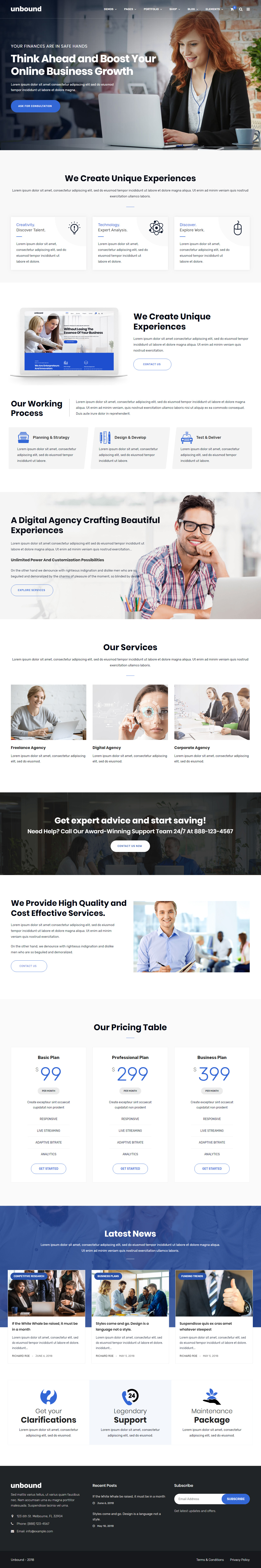 Unbound Best Agency WordPress Themes
