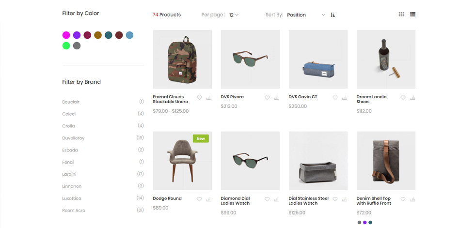 Category page