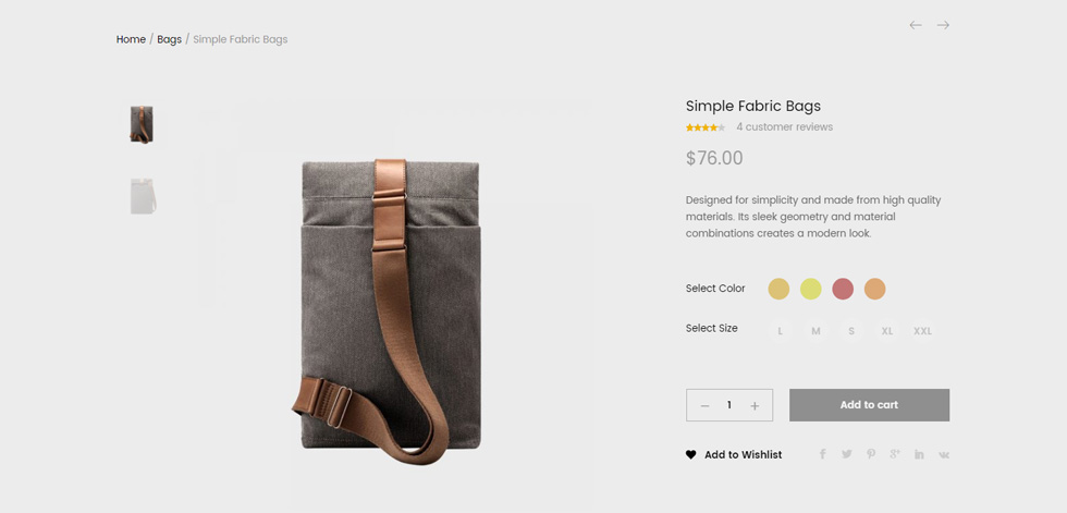 Product page